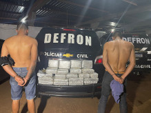 Ambos ganhariam R$ 1 mil cada para guardar a droga em casa; Fotos: Divulgação/Defron