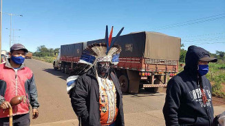 Em Dourados, não há previsão de término do bloqueio; Foto: Marcos Morandi