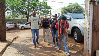 Ambos foram presos na tarde desta segunda; Fotos: Sidnei Bronka/Ligado Na Notícia