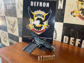 Defron prende homem armado, esclarece roubo e evita outros assaltos em Dourados