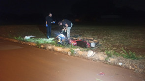 Motociclista morre depois de bater em meio-fio em Dourados