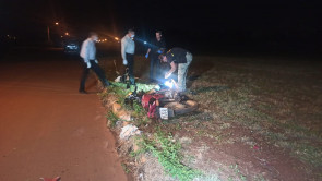 Motociclista morre depois de bater em meio-fio em Dourados
