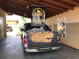 Jovem de 18 anos é preso pelo DOF com aproximadamente 1t de maconha na MS-156