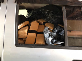 Jovem de 18 anos é preso pelo DOF com aproximadamente 1t de maconha na MS-156