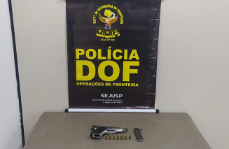 Arma apreendida com o bando; Foto: Divulgação/DOF