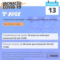 Vacinação contra a Covid acontece em 2 pontos; veja os locais e horários