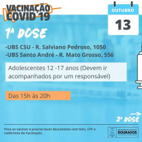 Vacinação contra a Covid acontece em 2 pontos; veja os locais e horários