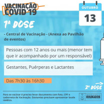 Vacinação contra a Covid acontece em 2 pontos; veja os locais e horários