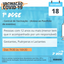 Covid-19: Vacinação acontece na Central e em 2 postos nesta segunda