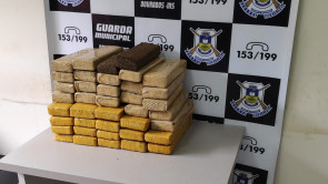 Guarda Municipal apreende 42 quilos de maconha abandonados na Via Parque