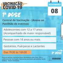 Central da Vacina aplica doses 1, 2 e 3 nesta segunda-feira