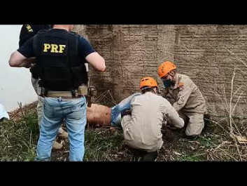Preso é baleado ao tentar fugir da PRF pulando muro em Dourados