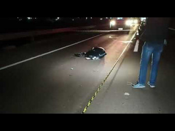 Mulher morre ao ser atropelada por carro na BR-163