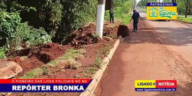 Cuidado ao passar pela Avenida Presidente Vargas saída para Itaporã..