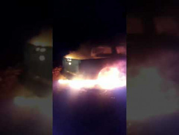 Carro que pode ter sido usado na chacina é encontrada em chamas na fronteira