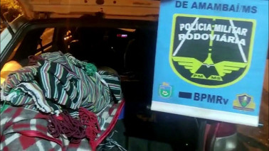 Polícia Militar Rodoviária apreende veículo carregado com 350 quilos de maconha
