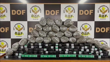 ‘Eu ia guardar para pagar dívida com traficantes’, diz homem preso com mais de 100 quilos de drogas