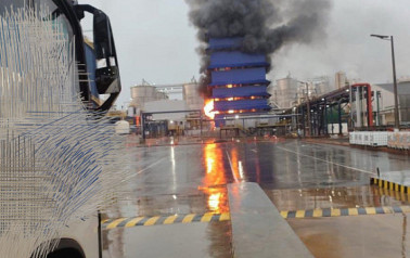 Incêndio atinge setor de óleo da Inpasa na BR-163